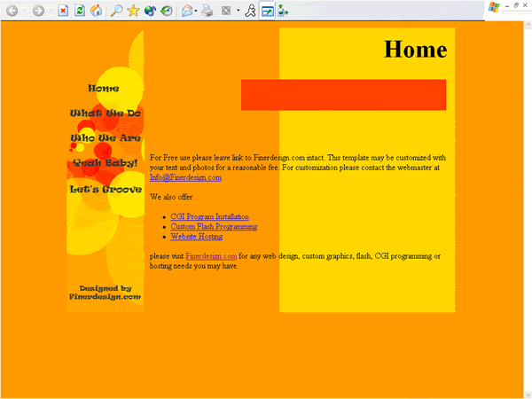 HTML Orange Company Web Template