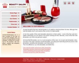 CSS Makeup and Beauty Sexy Salon Template