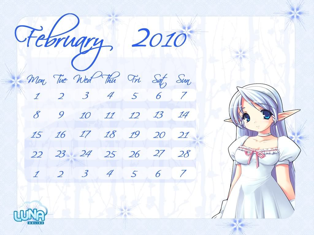 Re: [Luna MVP Event] February Calendar Wallpaper
