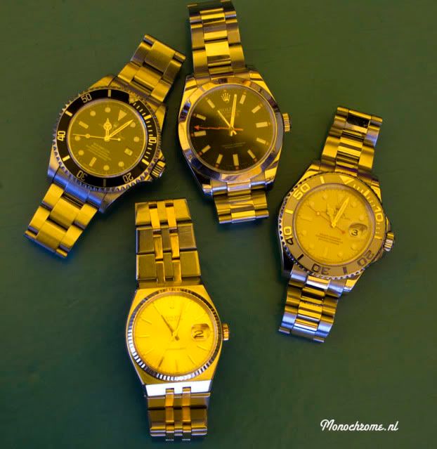 4 x Rolex - Sea-Dweller, Oysterquartz, Milgaus and Yachtmaster