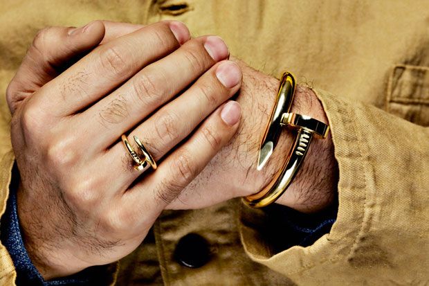 cartier gold nail bracelet