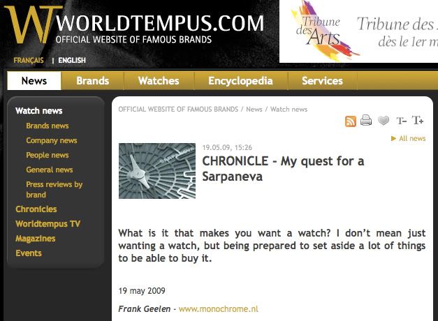 My first Chronicle @ World Tempus