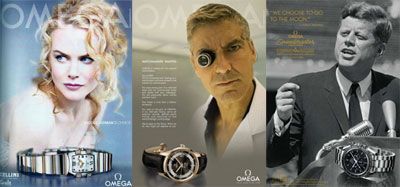 Omega advertisements