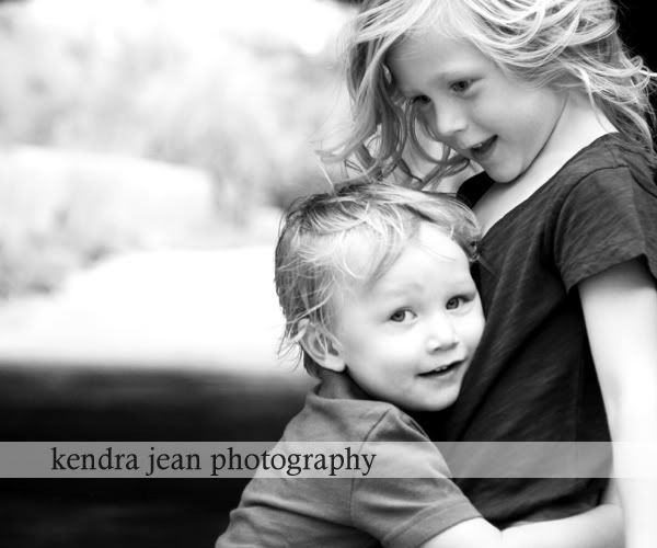 Scottsdale Child Photographer,Black and white sibling photographs