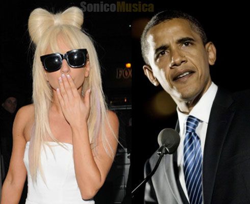 Lady Gaga y Barack Obama