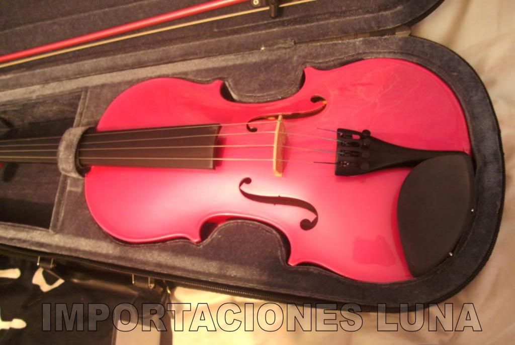 venta violin rosado de color marca cremona