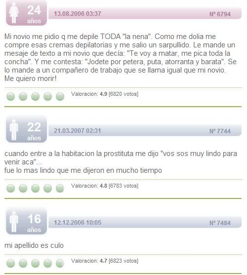 La Gente cuenta sus secretos mas intimos! La Gente cuenta sus secretos mas intimos!