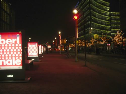 Berlinale, Potsdamer Strasse bei Nacht