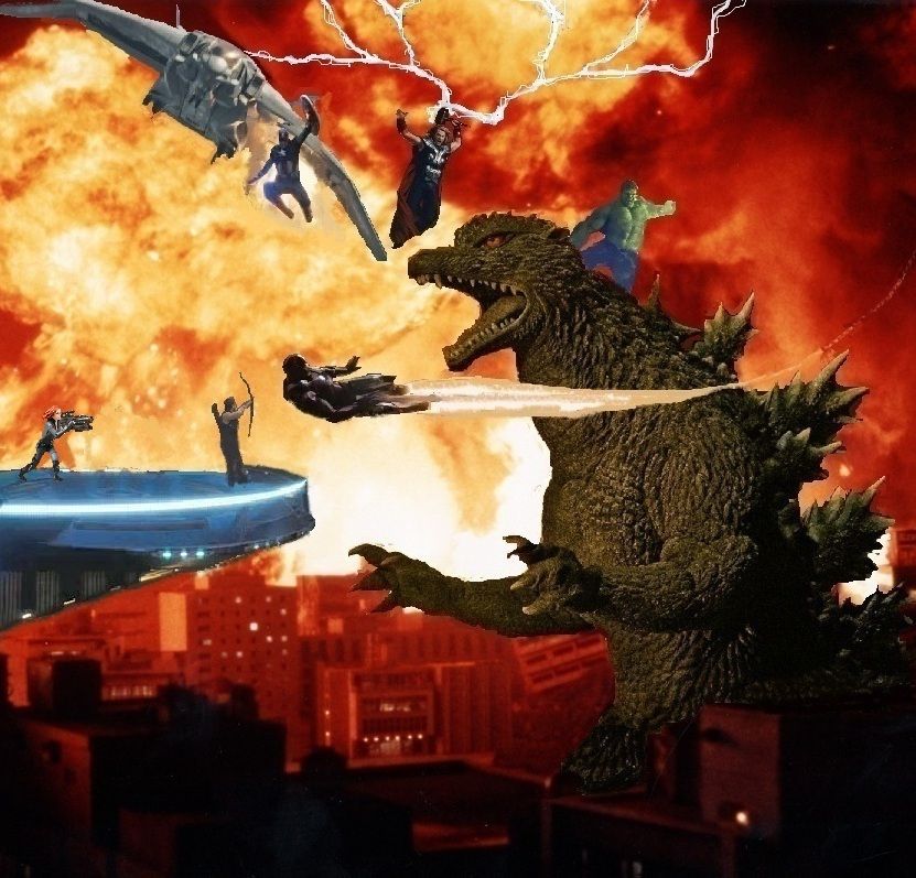 Avengers vs Godzilla cropped