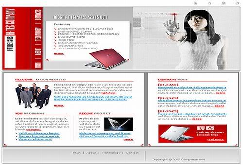 Flash Computers Magazin Business Web2.0 Template