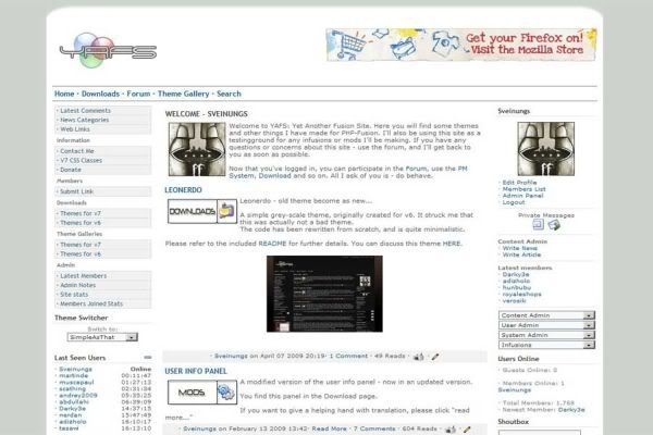 Free php-fusion Simple Arts White Web2.0 Theme Template