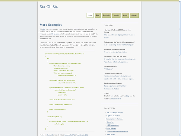 CSS Simple Tutorials Website Web2.0 Template