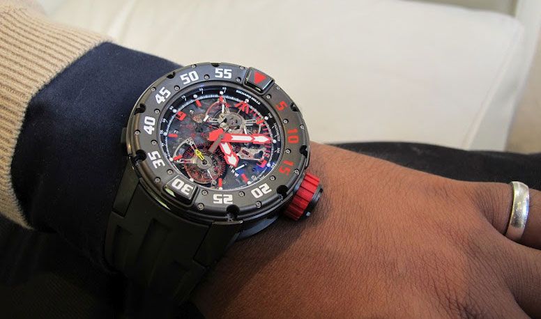 richard mille rm025 tourbillon chronograph diver's watch