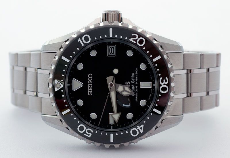 Grand Seiko Spring Drive Air Diver SBGA029 - Monochrome Watches