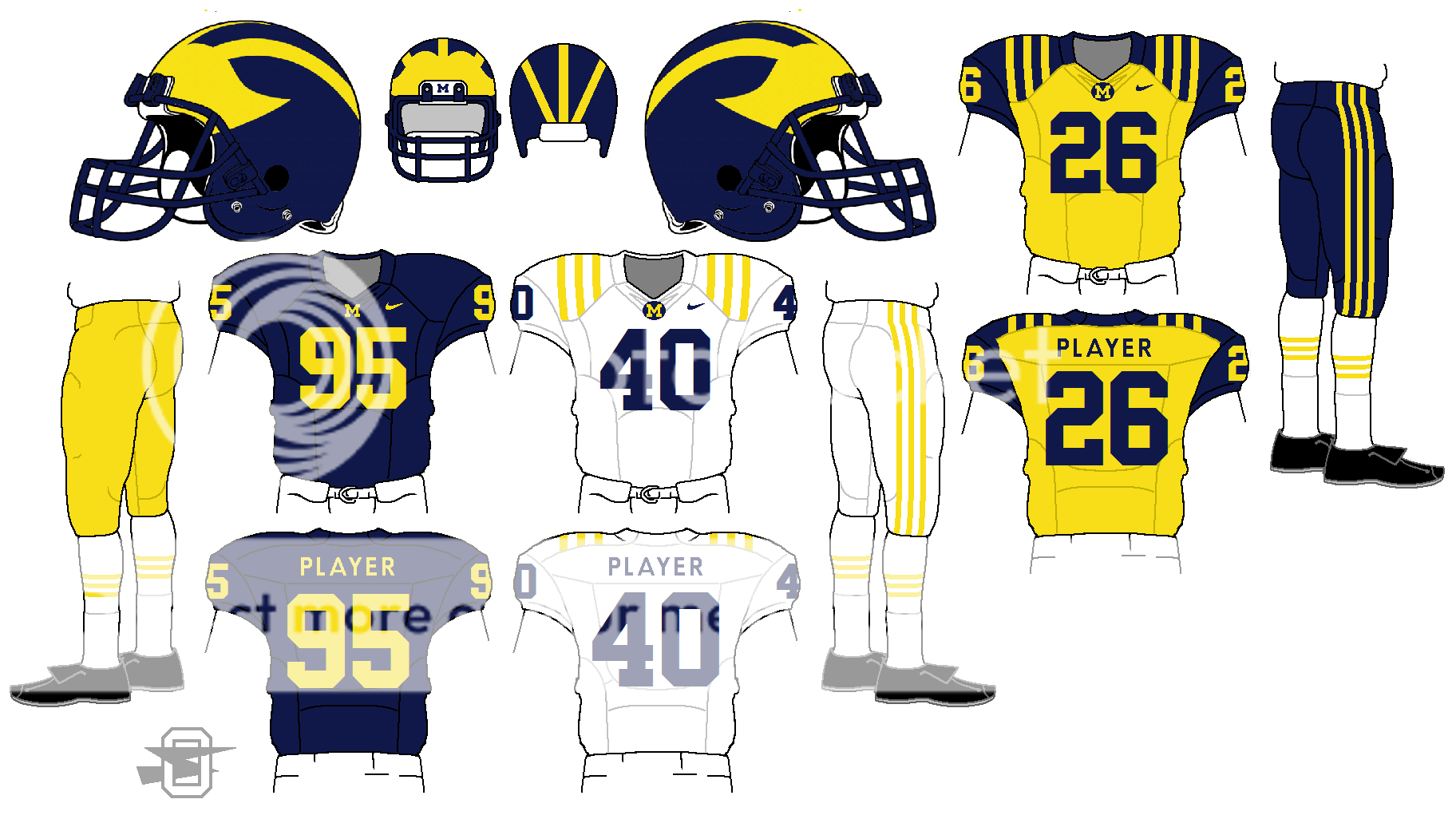 Michigan Football concept - back to Nike, update 7/18 ...