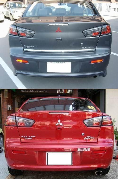 EVO X Smoked Aftermarket LED Tail Lights EvolutionM Mitsubishi Lancer and Lancer Evolution