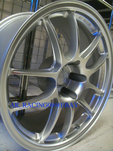 18 18x10 5 Enkei PF01 Wheels 370Z 350Z EVO x Mustang