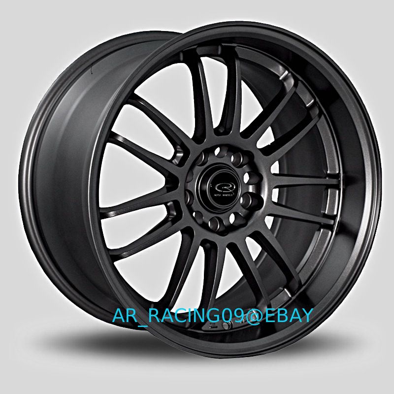 18x10 Rota SVN 5x100 5x114.3 +30 Hyper Black WRX STI TC 350z G35 EVO X