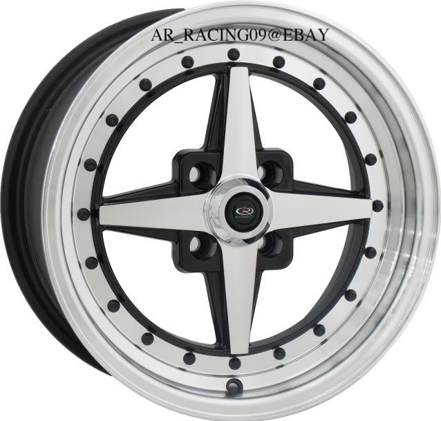 15 Rota Wheels Rims Zero Plus BK Del Sol CRX Sentra SI