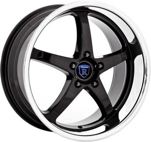 18 Rohana Rims RL05 Black Maxima G35 Sedan M45 Mazda6