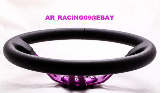 Drift Racing Rally Deep Dish Steering Wheel Purple Mugen 240sx 350Z EVO ...